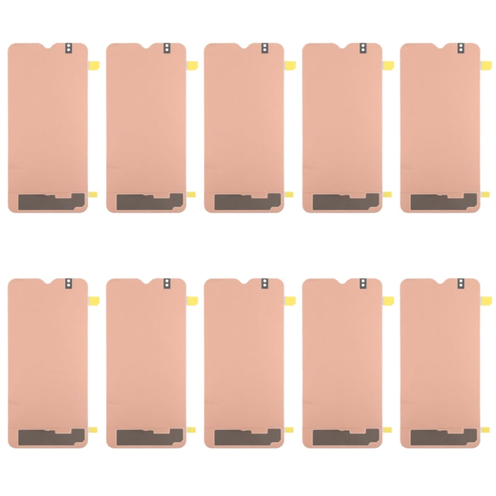 Para Galaxy A20 10 piezas LCD digitalizador pegatinas adhesivas traseras