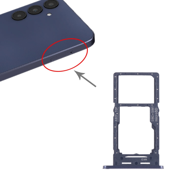 Para Samsung Galaxy A25 5G SM-A256B Bandeja de tarjeta SIM original + Bandeja de tarjeta SIM / Bandeja de tarjeta Micro SD