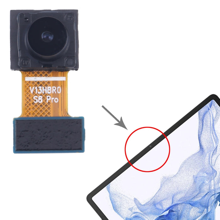 Para Samsung Galaxy Tab S8 SM-X700 Cámara frontal original