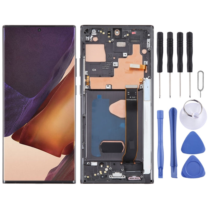 Para Samsung Galaxy Note20 Ultra 5G SM-N986B Montaje completo del digitalizador de pantalla LCD OLED de 6,67 pulgadas con marco