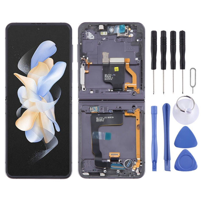 Para Samsung Galaxy Z Flip4 SM-F721 Montaje completo del digitalizador de pantalla LCD original con marco