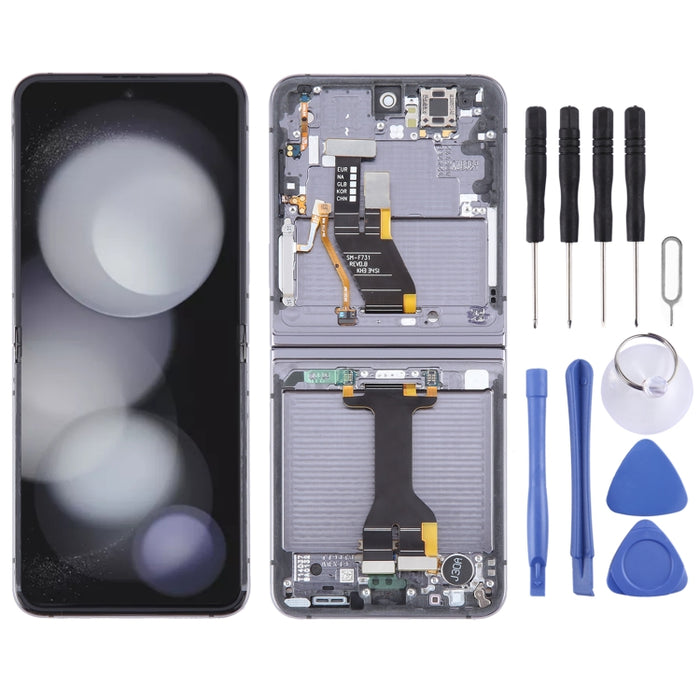 Para Samsung Galaxy Z Flip5 SM-F731 Montaje completo del digitalizador de pantalla LCD original con marco