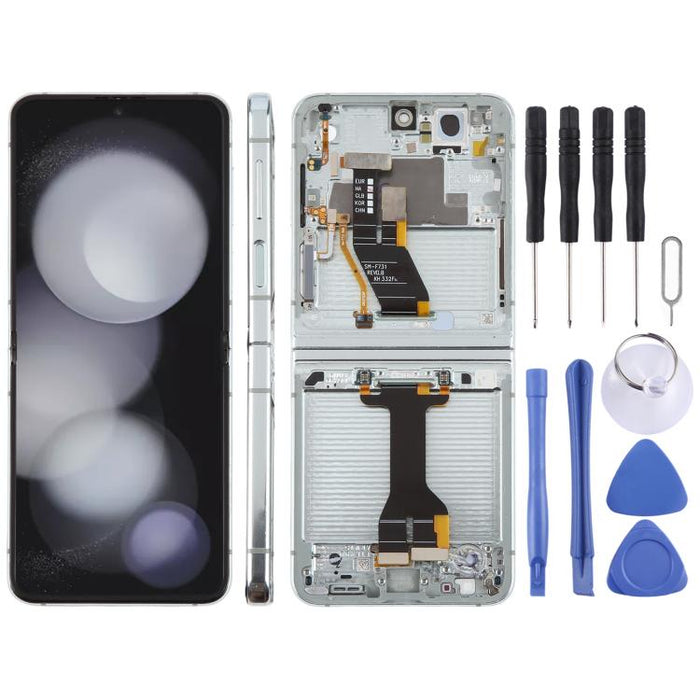 Para Samsung Galaxy Z Flip5 SM-F731 Montaje completo del digitalizador de pantalla LCD original con marco
