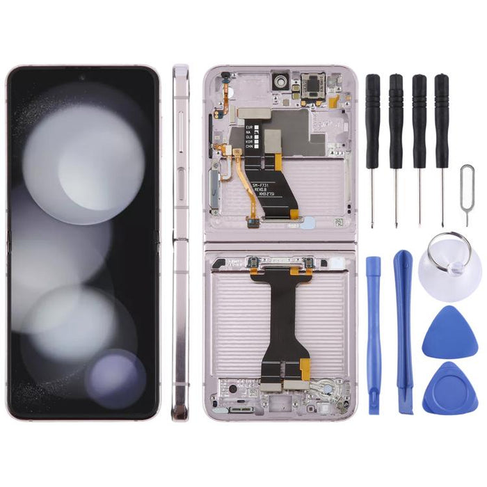 Para Samsung Galaxy Z Flip5 SM-F731 Montaje completo del digitalizador de pantalla LCD original con marco