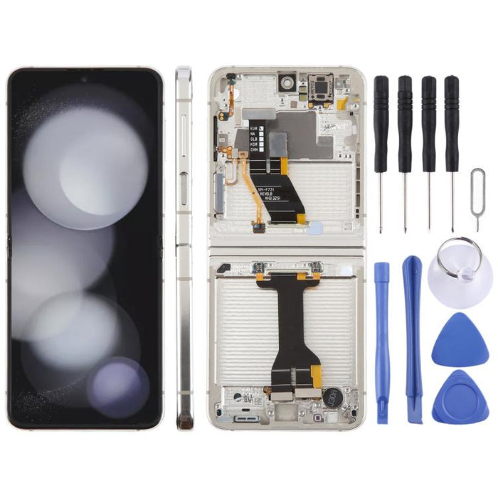 Para Samsung Galaxy Z Flip5 SM-F731 Montaje completo del digitalizador de pantalla LCD original con marco