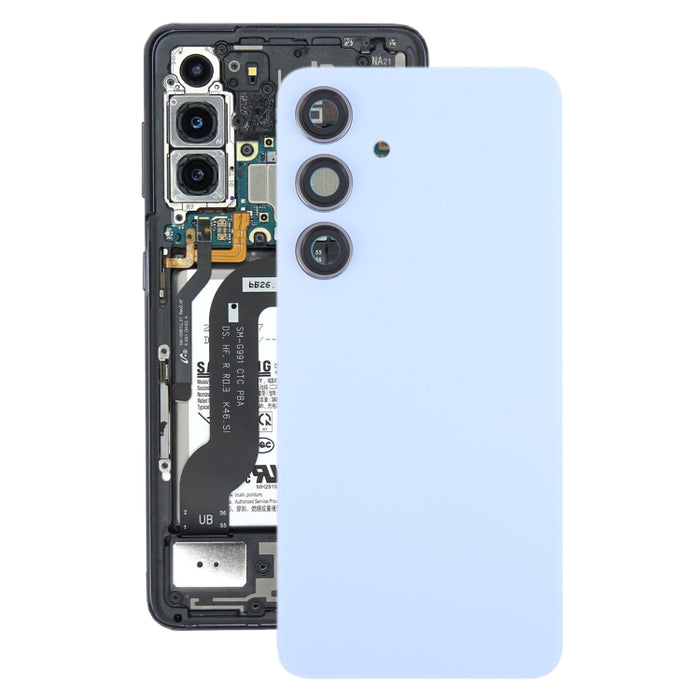 Para Samsung Galaxy S24 SM-S921B Tapa trasera de batería OEM con cubierta de lente de cámara