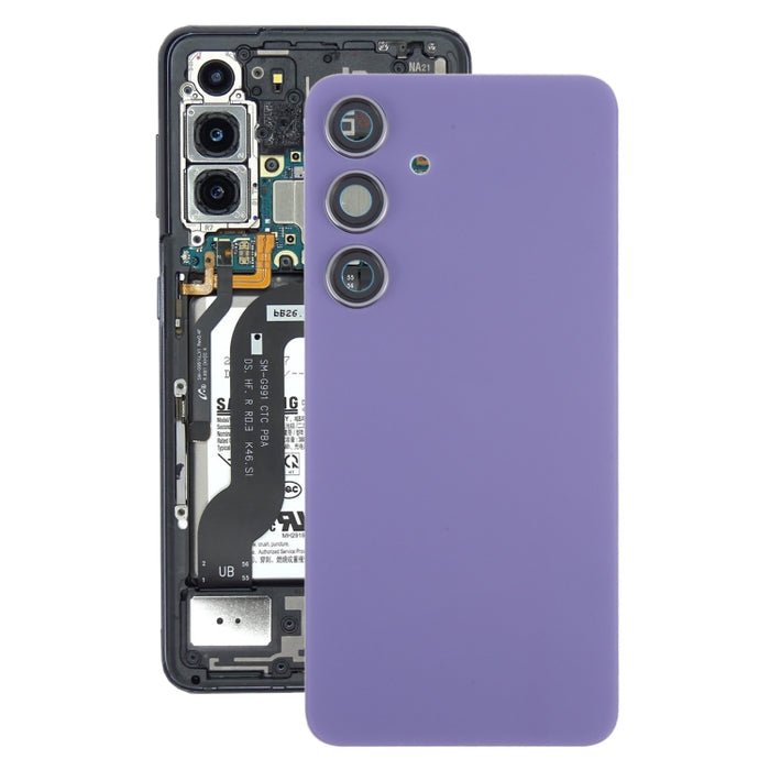 Para Samsung Galaxy S24 SM-S921B Tapa trasera de batería OEM con cubierta de lente de cámara