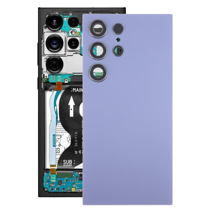 Para Samsung Galaxy S24 Ultra SM-S928B Tapa trasera de batería OEM con cubierta de lente de cámara