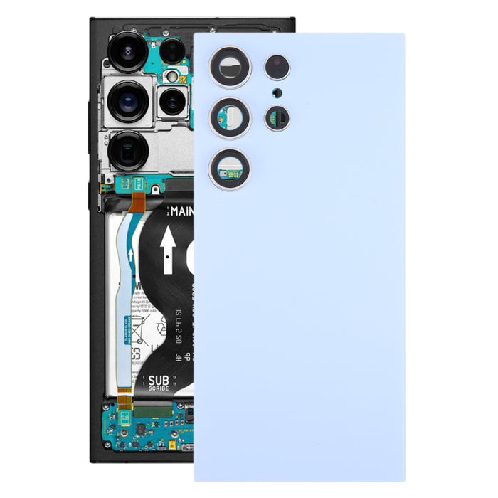 Para Samsung Galaxy S24 Ultra SM-S928B Tapa trasera de batería OEM con cubierta de lente de cámara