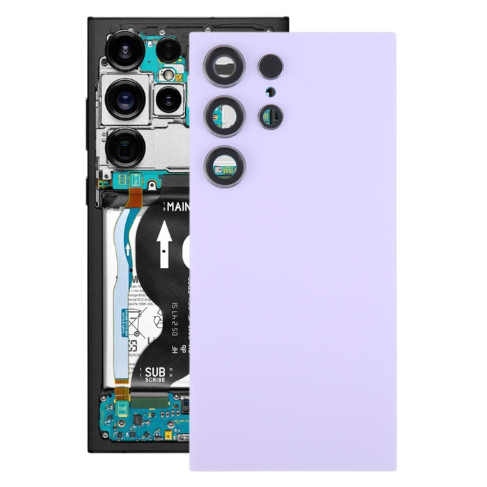 Para Samsung Galaxy S24 Ultra SM-S928B Tapa trasera de batería OEM con cubierta de lente de cámara