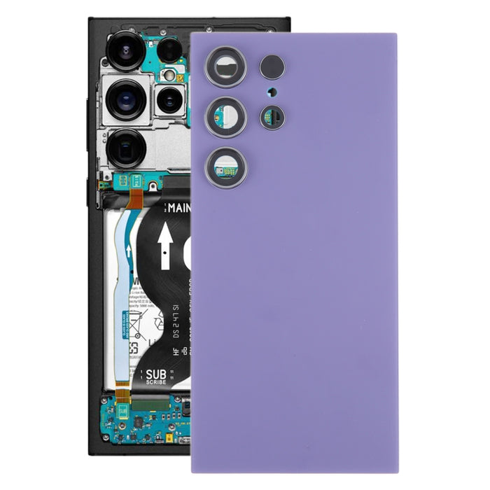 Para Samsung Galaxy S24 Ultra SM-S928B Tapa trasera de batería OEM con cubierta de lente de cámara