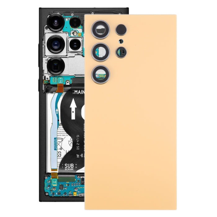 Para Samsung Galaxy S24 Ultra SM-S928B Tapa trasera de batería OEM con cubierta de lente de cámara