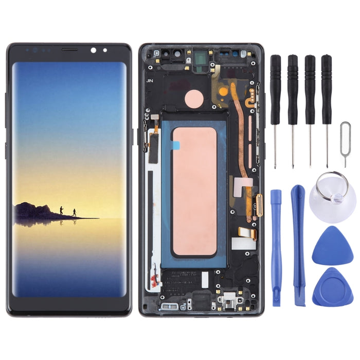Para Samsung Galaxy Note 8SM-N950 TFT Material LCD Pantalla Digitalizador Asamblea completa con marco