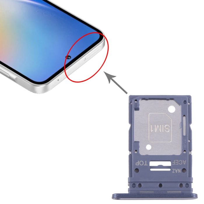 Para Samsung Galaxy A35 SM-A356B Bandeja de tarjeta SIM + Bandeja de tarjeta SIM / Micro SD