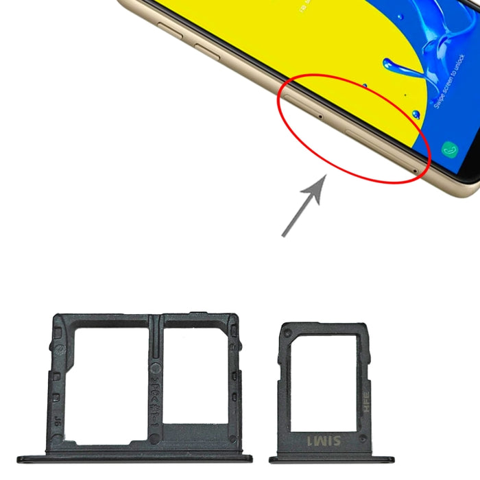 Para Samsung Galaxy J4 2018 SM-J400 Bandeja Tarjeta SIM + Bandeja Tarjeta SIM + Micro SD