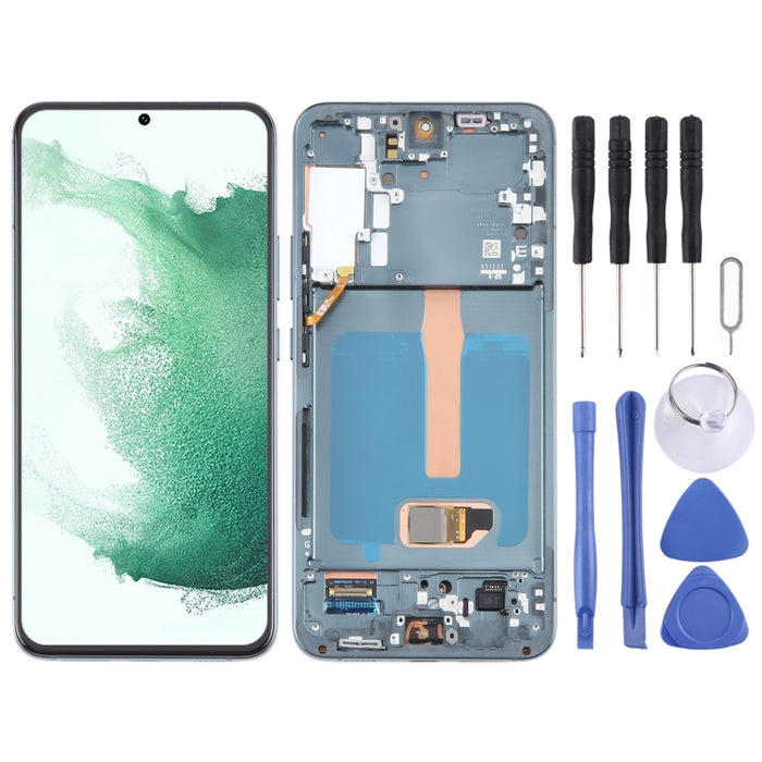 Para Samsung Galaxy S22+ 5G SM-S906B Digitalizador de pantalla LCD original Conjunto completo con marco