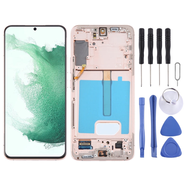 Para Samsung Galaxy S22+ 5G SM-S906B Digitalizador de pantalla LCD original Conjunto completo con marco