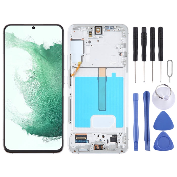 Para Samsung Galaxy S22+ 5G SM-S906B Digitalizador de pantalla LCD original Conjunto completo con marco