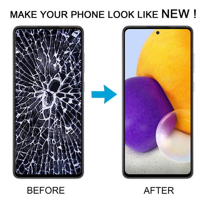 Para Samsung Galaxy A72 4G SM-A725 Montaje completo del digitalizador de pantalla LCD original de 6,43 pulgadas con marco