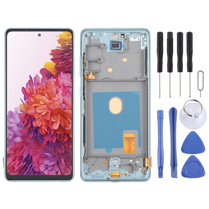 Para Samsung Galaxy S20 FE SM-G780F Montaje completo del digitalizador de pantalla LCD OLED de 6,43 pulgadas con marco