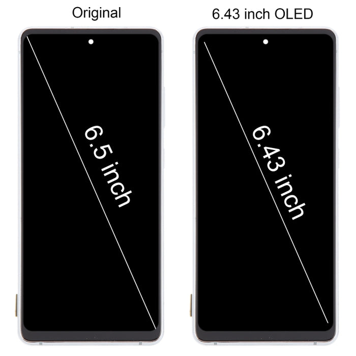 Para Samsung Galaxy S20 FE SM-G780F Montaje completo del digitalizador de pantalla LCD OLED de 6,43 pulgadas con marco