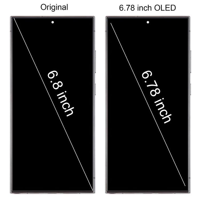 Para Samsung Galaxy S24 Ultra SM-S928B 6,78 pulgadas OLED LCD digitalizador de pantalla conjunto completo con marco