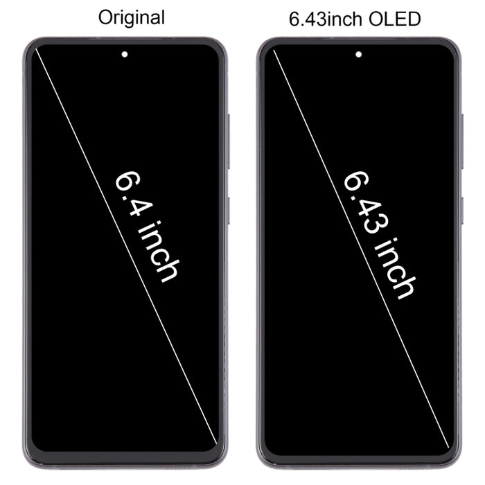 Para Samsung Galaxy S21 FE 5G SM-G990B Montaje completo del digitalizador de pantalla LCD OLED de 6,43 pulgadas con marco
