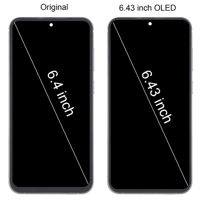 Para Samsung Galaxy S23 FE SM-S711B Montaje completo del digitalizador de pantalla LCD OLED de 6,43 pulgadas con marco