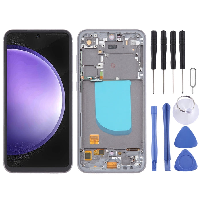 Para Samsung Galaxy S23 FE SM-S711B Montaje completo del digitalizador de pantalla LCD OLED de 6,43 pulgadas con marco
