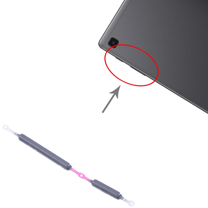 Botón de encendido y botón de control de volumen originales para Samsung Galaxy Tab A7 Lite SM-T225