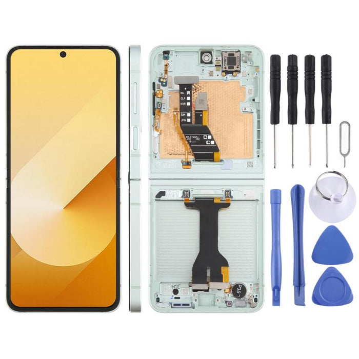 Para Samsung Galaxy Z Flip6 SM-F741B Digitalizador de pantalla LCD original Ensamblaje completo con marco