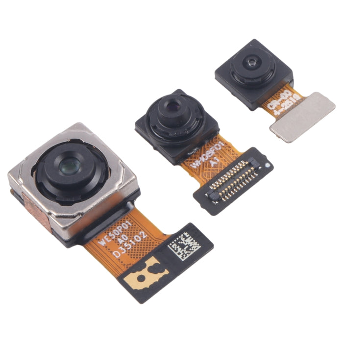 Para Samsung Galaxy A05 SM-A055F Conjunto de cámara original (gran angular + cámara trasera + cámara frontal)