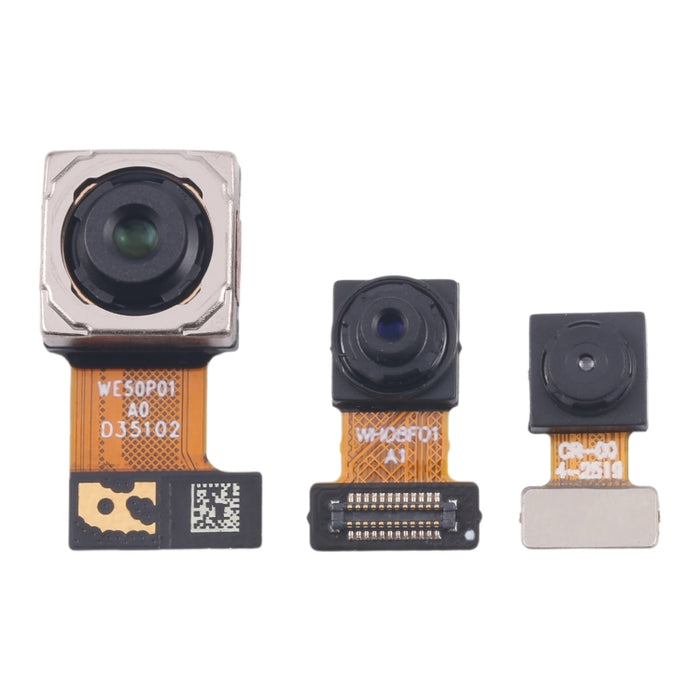 Para Samsung Galaxy A05 SM-A055F Conjunto de cámara original (gran angular + cámara trasera + cámara frontal)
