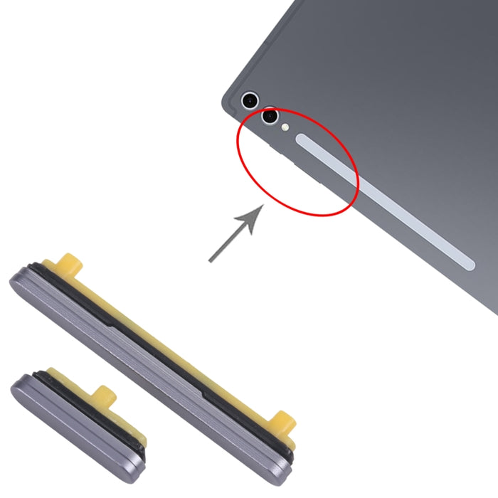 Botón de encendido y botón de control de volumen originales para Samsung Galaxy Tab S10+ SM-X820/X826