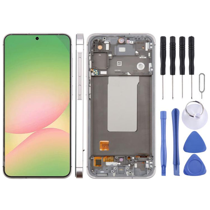 For Samsung Galaxy A56 SM-A566B 6.67 inch OLED LCD Screen Digitizer Full Assembly with Frame