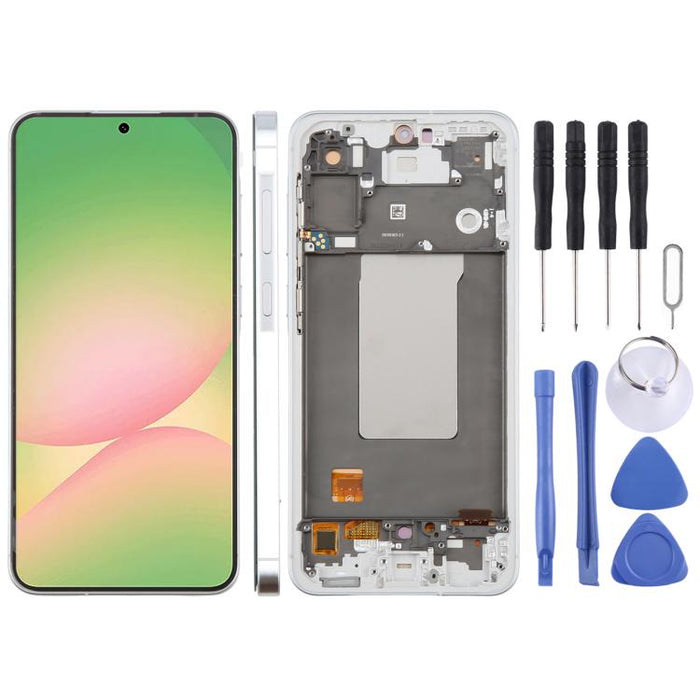 For Samsung Galaxy A56 SM-A566B 6.67 inch OLED LCD Screen Digitizer Full Assembly with Frame