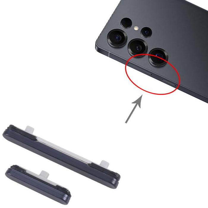 For Samsung Galaxy S25 Ultra SM-S938B 10pcs Power Button and Volume Control Button