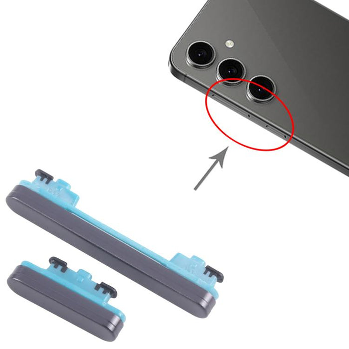 For Samsung Galaxy S24 FE SM-S721B 10pcs Power Button and Volume Control Button