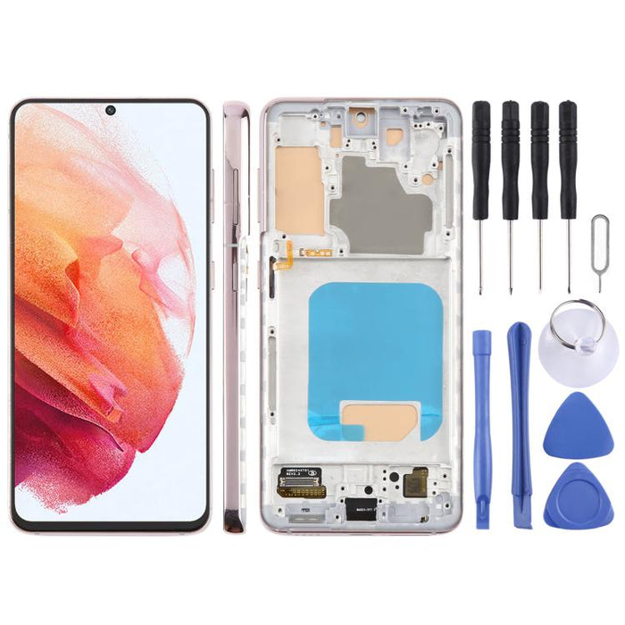 For Samsung Galaxy S21 5G SM-G991B 6.12 inch TFT LCD Screen Digitizer Full Assembly with Frame, Not Supporting Fingerprint Identification