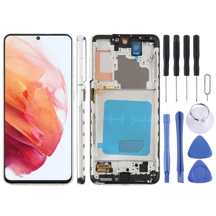 For Samsung Galaxy S21 5G SM-G991B 6.12 inch TFT LCD Screen Digitizer Full Assembly with Frame, Not Supporting Fingerprint Identification