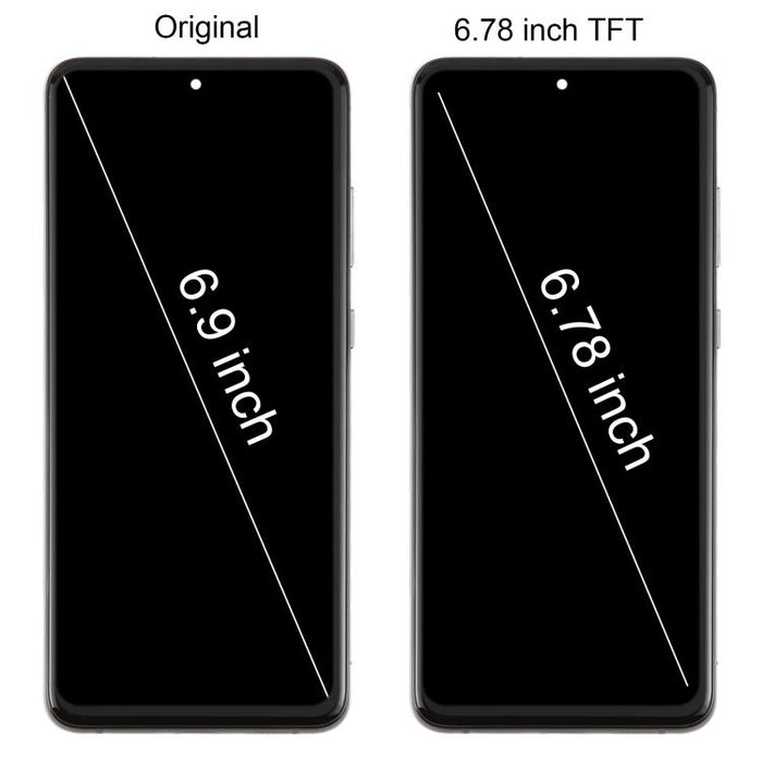 For Samsung Galaxy S20 Ultra SM-G988B 6.78 inch TFT LCD Screen Digitizer Full Assembly with Frame, Not Supporting Fingerprint Identification
