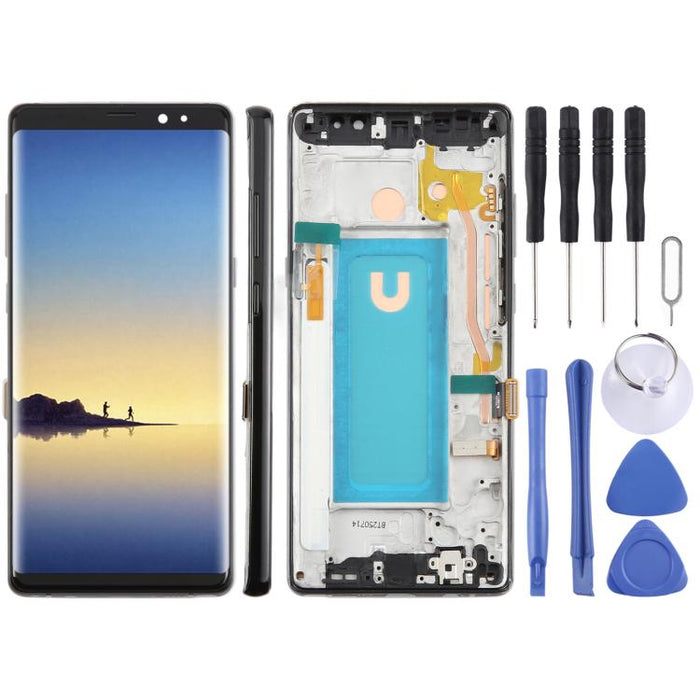 Pantalla LCD TFT de 6,25 pulgadas para Samsung Galaxy Note8 SM-N950F, digitalizador, ensamblaje completo con marco.