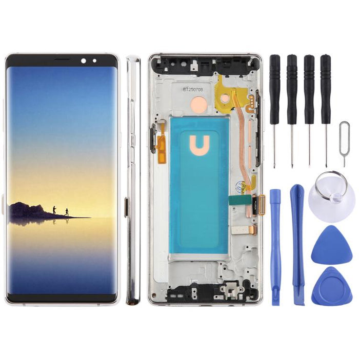 Pantalla LCD TFT de 6,25 pulgadas para Samsung Galaxy Note8 SM-N950F, digitalizador, ensamblaje completo con marco.