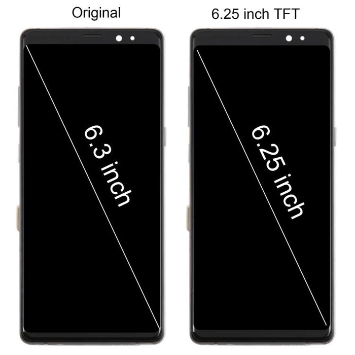 Pantalla LCD TFT de 6,25 pulgadas para Samsung Galaxy Note8 SM-N950F, digitalizador, ensamblaje completo con marco.