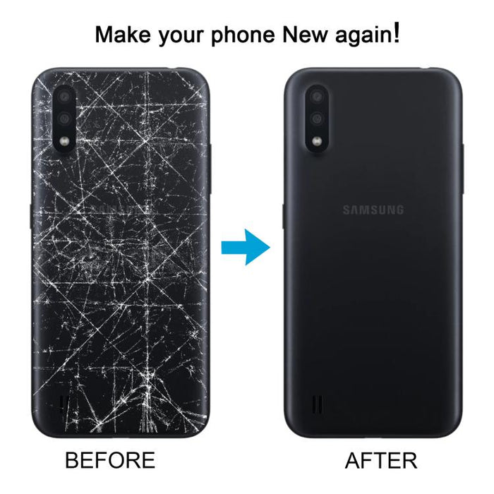 For Samsung Galaxy A01 SM-A015F Battery Back Cover with Camera Lens Cover