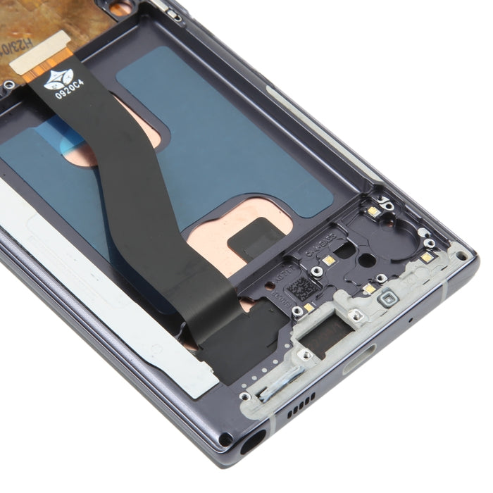 Pantalla LCD de material TFT para Samsung Galaxy Note10 digitalizador de montaje completo con marco/escritura a mano, no compatible con identificación de huellas dactilares