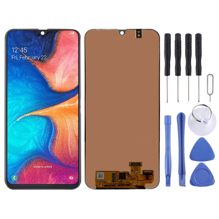 Pantalla LCD original y ensamblaje completo del digitalizador para Galaxy A20