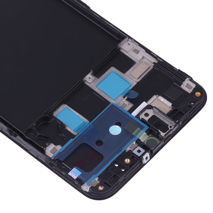 Para Galaxy A20 SM-A205F/DS, A205FN, A205GN/DS, A205YN, A205G/DS Carcasa frontal LCD Marco Placa de bisel