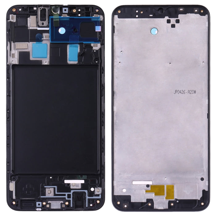 Para Galaxy A20 SM-A205F/DS, A205FN, A205GN/DS, A205YN, A205G/DS Carcasa frontal LCD Marco Placa de bisel
