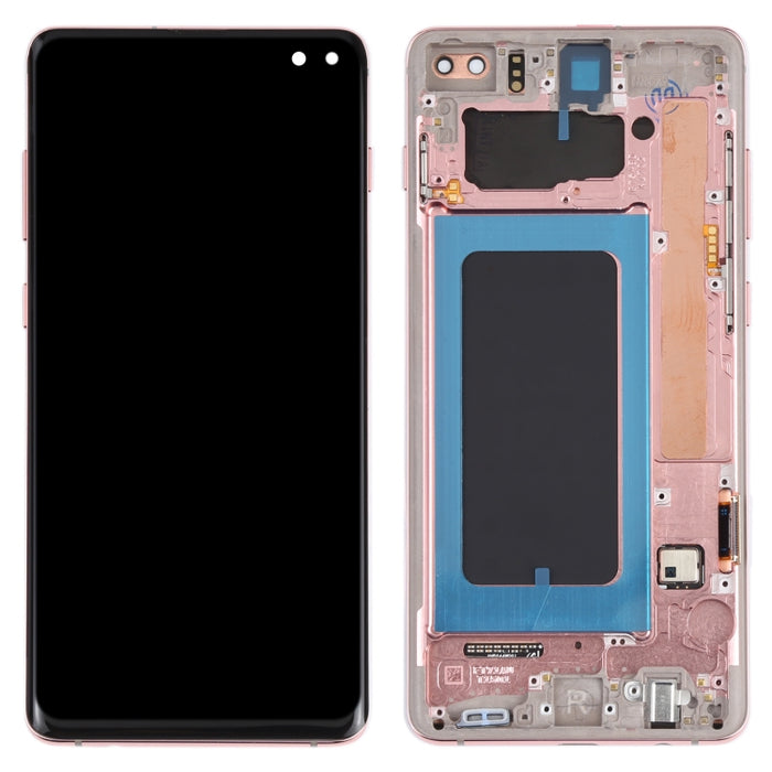 Pantalla LCD y digitalizador de montaje completo con marco para Samsung Galaxy S10+